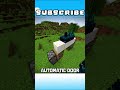 MINCRAFT AUTOMATIC DOOR IS CRAZY!!!!!!!#minecraft #minecraftshorts #redstone #automaticdoor #viral..