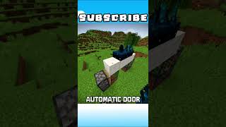 MINCRAFT AUTOMATIC DOOR IS CRAZY!!!!!!!#minecraft #minecraftshorts #redstone #automaticdoor #viral..
