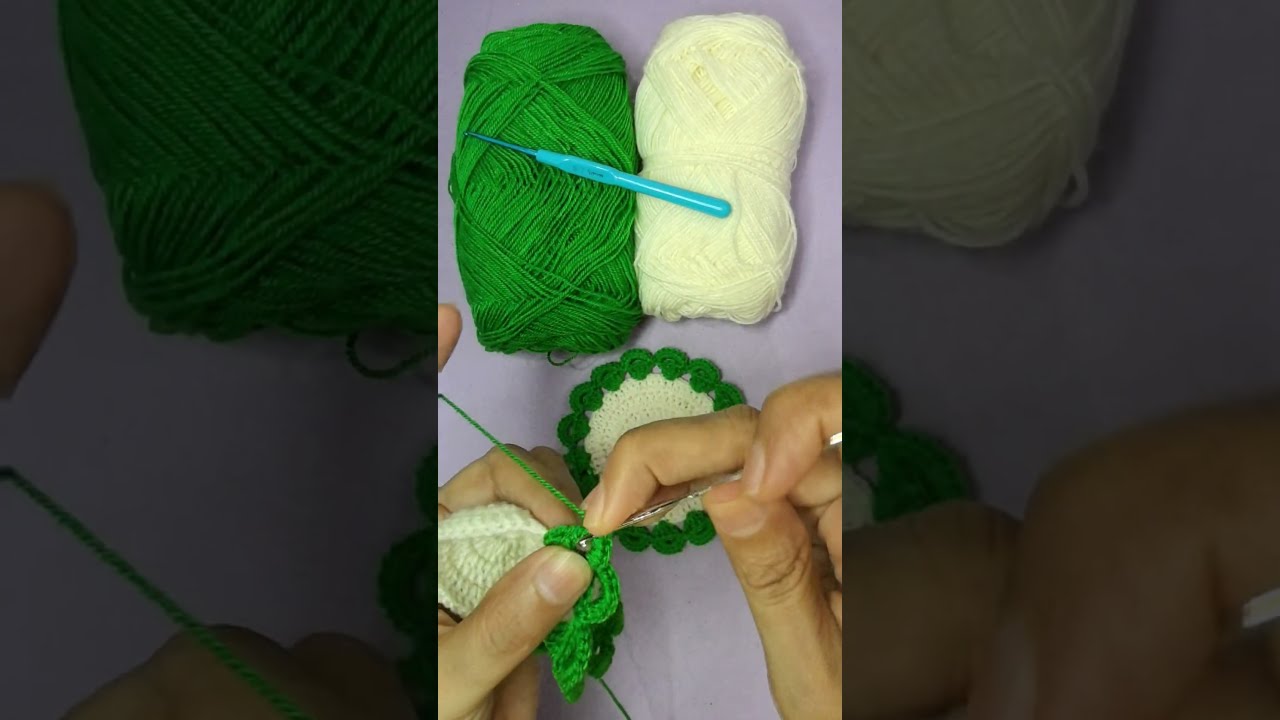 Beautiful crochet cup coaster  - Beginner-friendly crochet tutorial