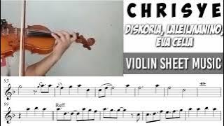 C.H.R.I.S.Y.E - Diskoria Eva Celia Laleilmanino || Violin Sheet Music