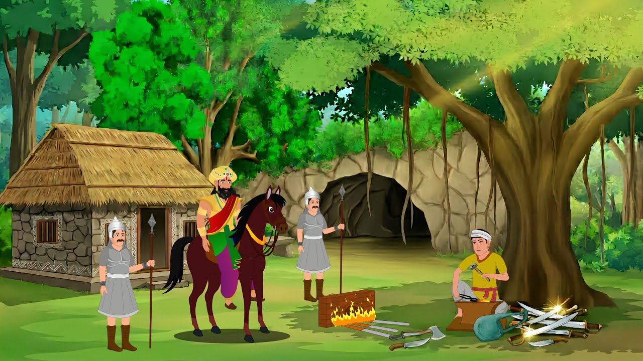 गरीब लोहार और राजकुमारी का रहस्य | Lohar Ka Bhagya | cartoon | moral story | Hindi Kahani