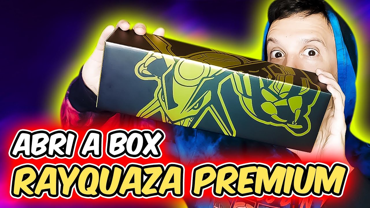 Box Pokémon Destinos Ocultos - Rayquaza SHINY! (UNBOXING) 