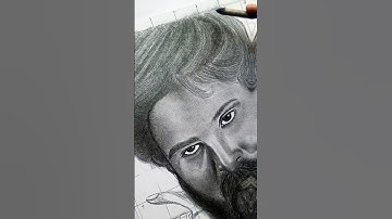 "Pushpa 2 Allu Arjun Sketch Drawing | Allu Arjun Sketch Art Video | #shorts