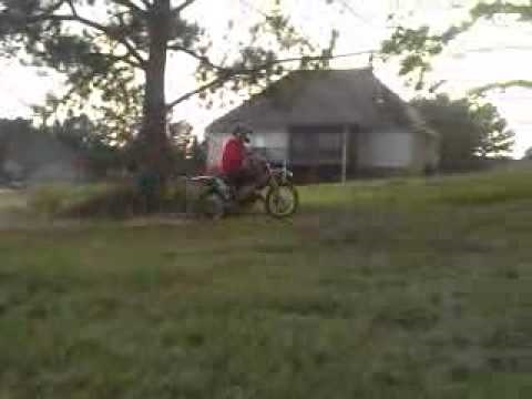 kenneth riding my cr 125