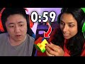 Can a BEGINNER Solve a Rubik's Cube in less than 60 SECONDS?