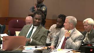 Young Thug jams to 'Halftime' while in court, gets a chuckle from attorney Brian Steel