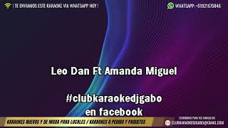 Leo Dan ft Amanda Miguel - Ojos Azules KARAOKE + COROS | HD