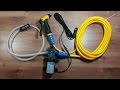 Unboxing portable high pressure car wash pump kit 12V 80W 130PSI