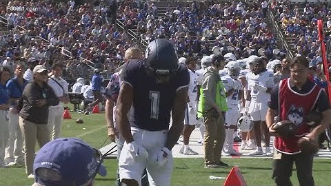 QB Joe Fagnano and WR Skyler Bell are a dynamic duo for UConn football