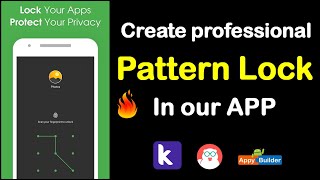 How to integrate Pattern lock in Our Application tutorial kodular,appybuilder.(2020) screenshot 5