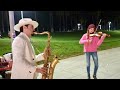 "DESPACITO" Night Street Performance | Daniele Vitale & Karolina Protsenko | Sax e Violin