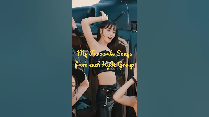 My favourite songs from each Hybe group#bts #seventeen #txt #enhypen #lesserafim #newjeans #hybe