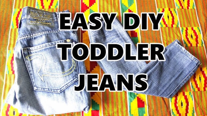 DIY TODDLER PANTS  easy upcycle from adult pants 