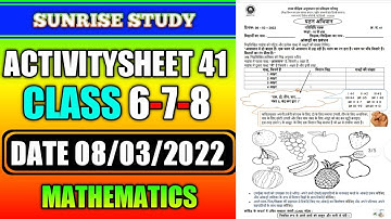 Activity sheet 41 class 6to8 (8/3/2022) maths /Activity sheet41 class6to8/worksheet41 hindi medium