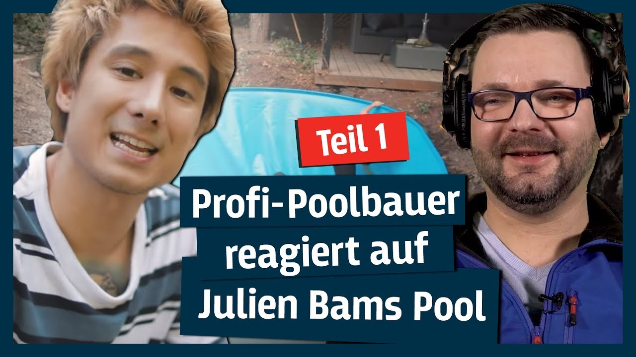 Poolbauer Leif Rhinow reagiert auf Julien Bams Pool! I Teil 1