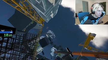 xQc reacts to Only Up but beaten in 33 seconds