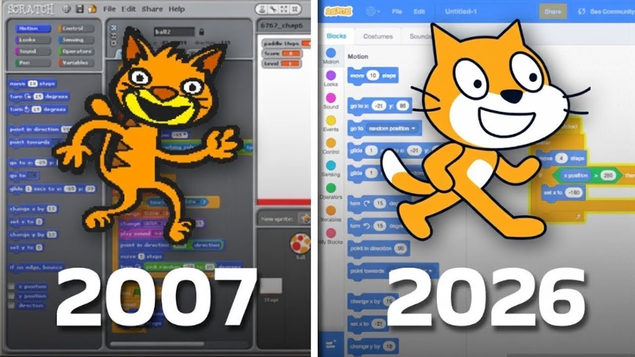 I Tried Every Version of Scratch (2007-2026)