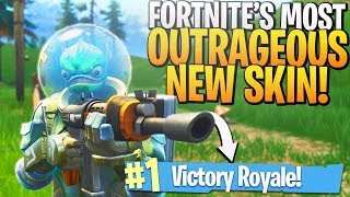 Fortnite's OUTRAGEOUS New Skin! - PS4 Pro Fortnite BR!