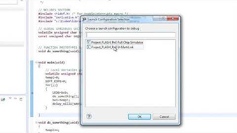 Debugging a Codewarrior Project