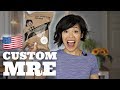 CUSTOM Meal Ready-to-Eat with my face on it | PEPPERONI PIZZA! Emmymade Exclusive U.S. MRE Ration