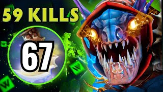 Insane +67 Permanent Agility Slark🔥59Kills Insane Damage Burst Swift Blink + Nullifer Builds