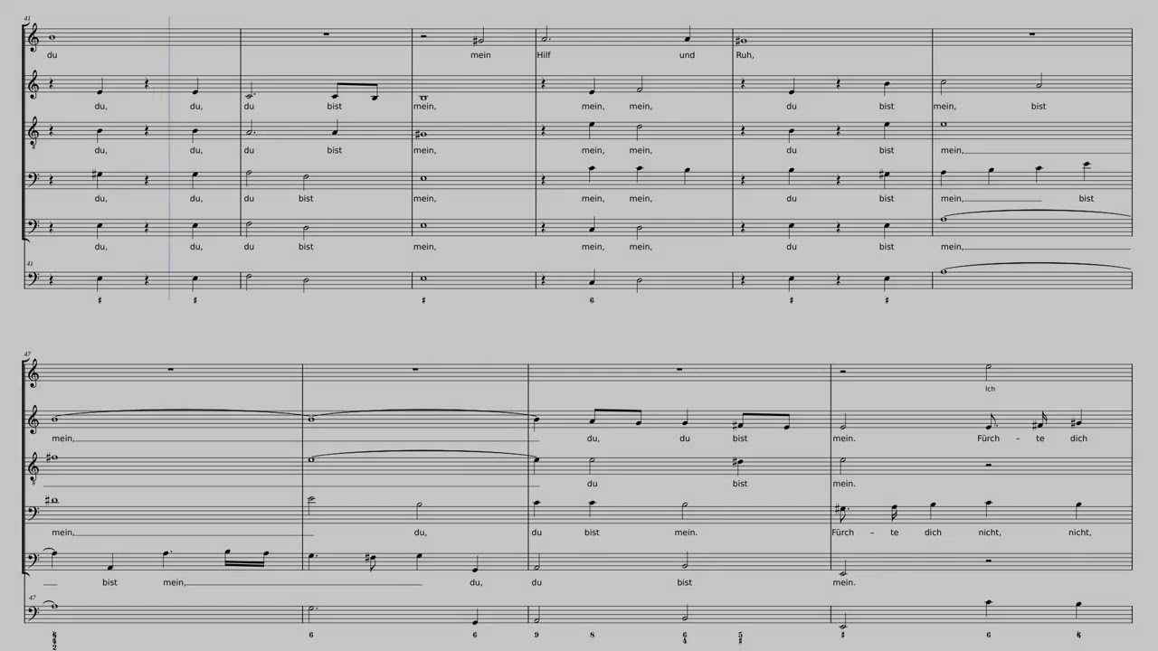 Johann Christoph Bach   Fürchte dich nicht - Sopran