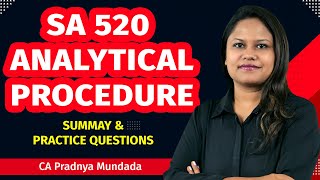 CA Final| SA 520 I Analytical Procedure I Summary I CA Pradnya Mundada