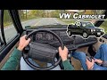 1993 VW Cabriolet - Driving a Mk1 with 8,800 Miles (POV Binaural Audio)