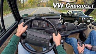 1993 Volkswagen Cabriolet  The Topless Mk1 Rabbit You Need To Drive (POV Binaural Audio)