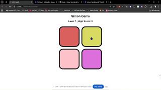 simon says game screenshot 3