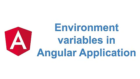 Environment variables in Angular Application