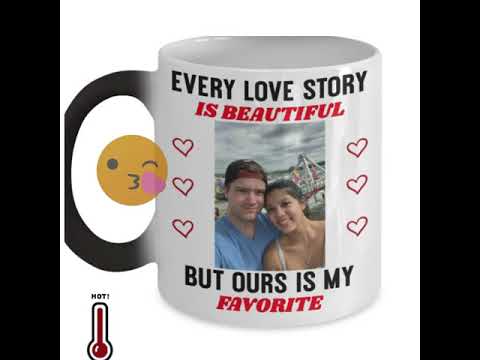 Amazon.com: cute vintage valentine's coffee mug: handmade Valentines Day Custom Mug - YouTube