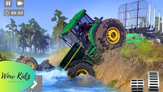 Cargo Tractor Trolley Simulator Farming Game 2020 Real Tractor game traktör oyunu traktör video screenshot 5
