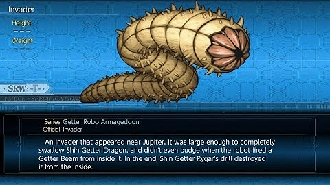 Enemy Invader Attack/s (Getter Robo Armageddon), Super Robot Wars T.