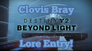 CLOVIS BRAY LORE! **IT WILL BLOW YOUR MIND!!** (Destiny 2 Beyond Light)