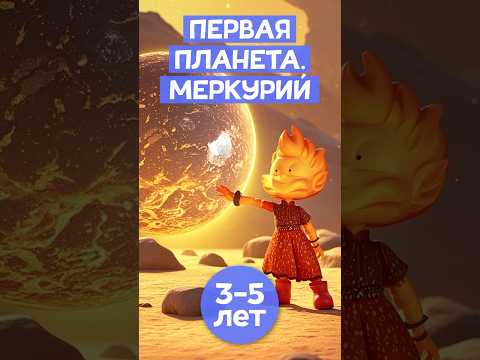 Космос для детей #меркурий Какая планета ближе всего к Солнцу? #наукадлядетей #космос #планеты
