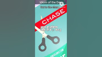 Idiom of the Day - Cut to the Chase #english #cuttothechase  #idiomsoftheday