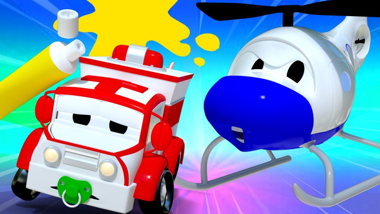 Policejní auta pro děti - Ve škole se objevilo graffiti Město Aut ...