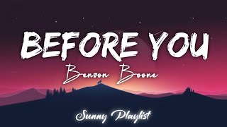 Benson Boone  Before You | Wedding Song (Lyric Video)