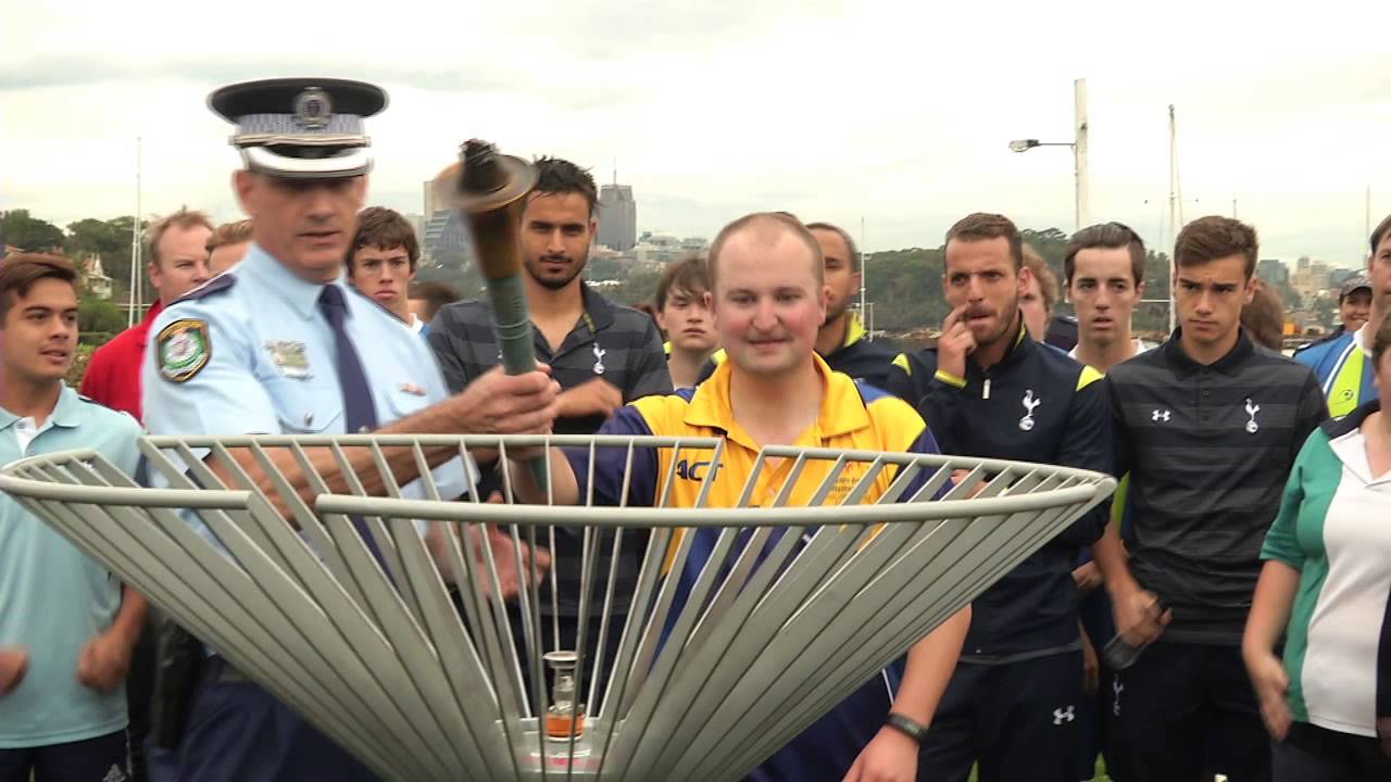 NSW Police Law Enforcement Torch Run for Special Olympics and Tottenham