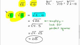 Homeschoolers Try This Problem Solve Operations With Radicals/Square Roots