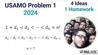 USAMO 2024 Problem #1 Solution Tutor Preparation Class USA Mathematical Olympiad AIME AMC 12 10 8