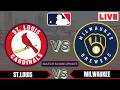 🔴LIVE : St.Louis Cardinals vs Milwaukee Brewers | MLB 2026 | MLB Live Baseball Score updates