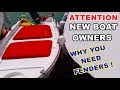 How to drive a boat,  BOAT FENDERS REALLY ARE A MUST  !