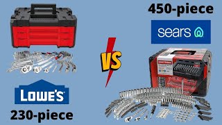 Sears Craftsman Mechanics Tool Set vs Lowe's Craftsman Mechanics Tool Set  Models 99040 & CMMT45305