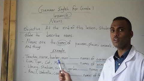 Grade 1 English Lesson 2