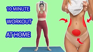 FULL BODY HIIT WORKOUT WITH DUMBBELLS | 10-MIN FAT BURN