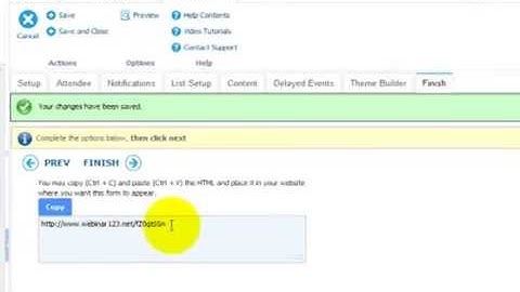 OfficeVP Tutorials: Automated Webinar: 10 Publish Webinar