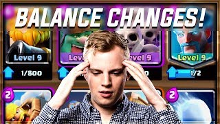 Clash Royale - NEW BALANCE CHANGES! Let's Review