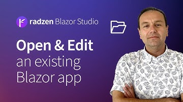 Open and edit a Visual Studio created Blazor app